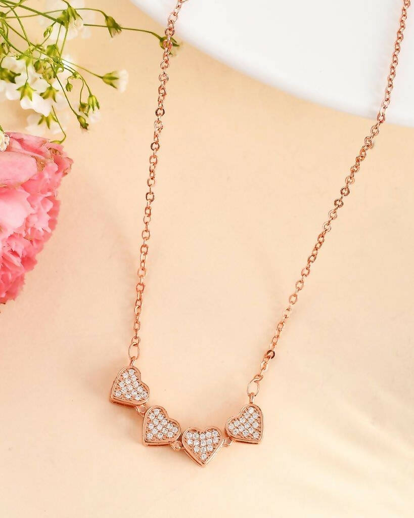 VOJ Women Gold Color stainless steel Necklace and Chains - VOJ (Valley Of Jewellery)