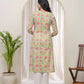 Vaasva Women Multi Cotton Printed Straight Kurti With Pant | Swadesiicart