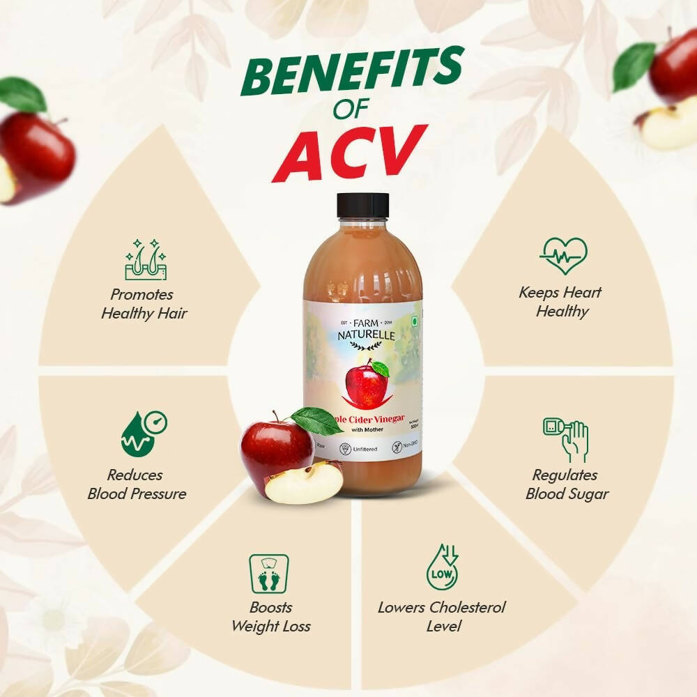 Farm Naturelle Apple Cider Vinegar with Mother - Swadesiicart