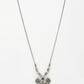 NVR Women's Silver-Toned Peacock Design Pendant with Chain | Swadesiicart