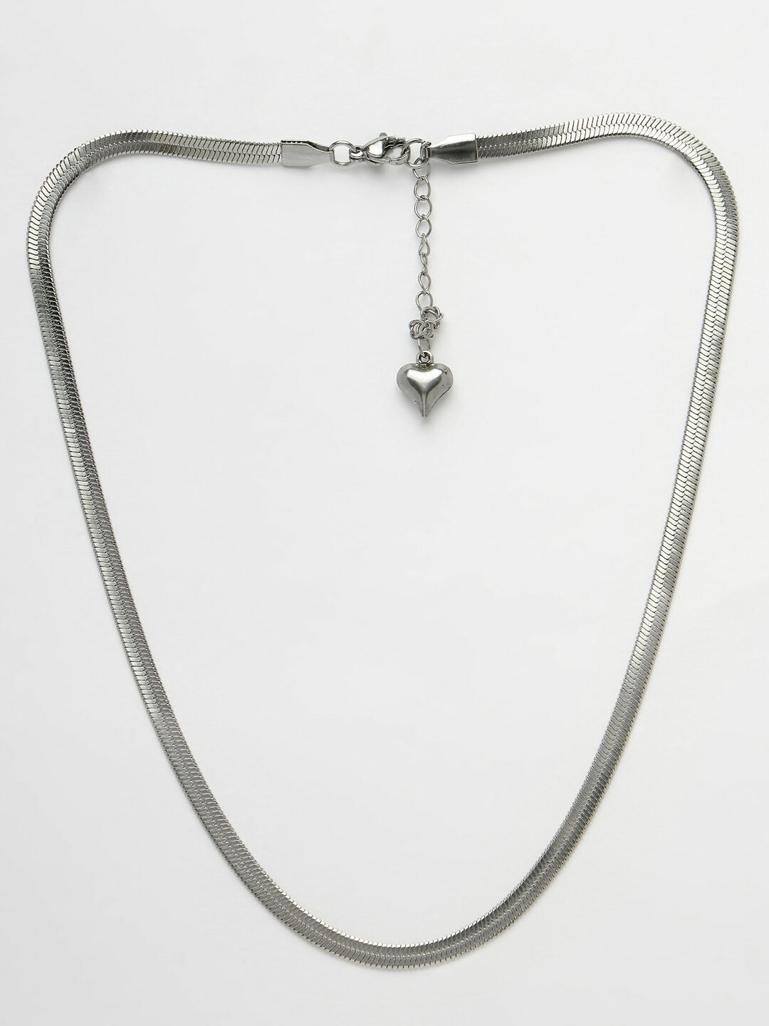 NVR Women's Set of 2 Silver & Gold Rhodium-Plated Minimal Chain | Swadesiicart
