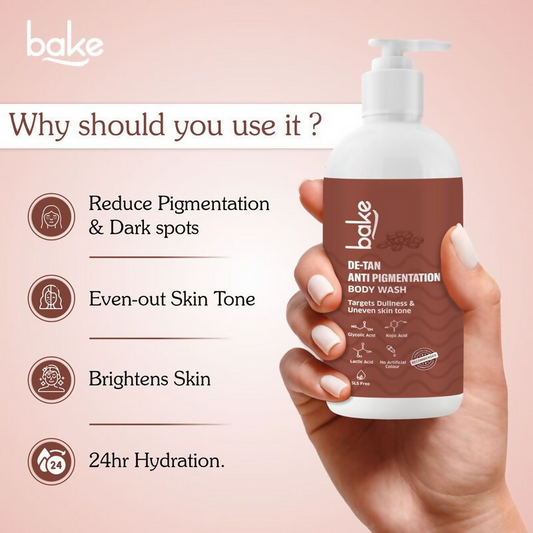 Bake De-Tan Anti Pigmentation Coffee Body Wash | Swadesiicart