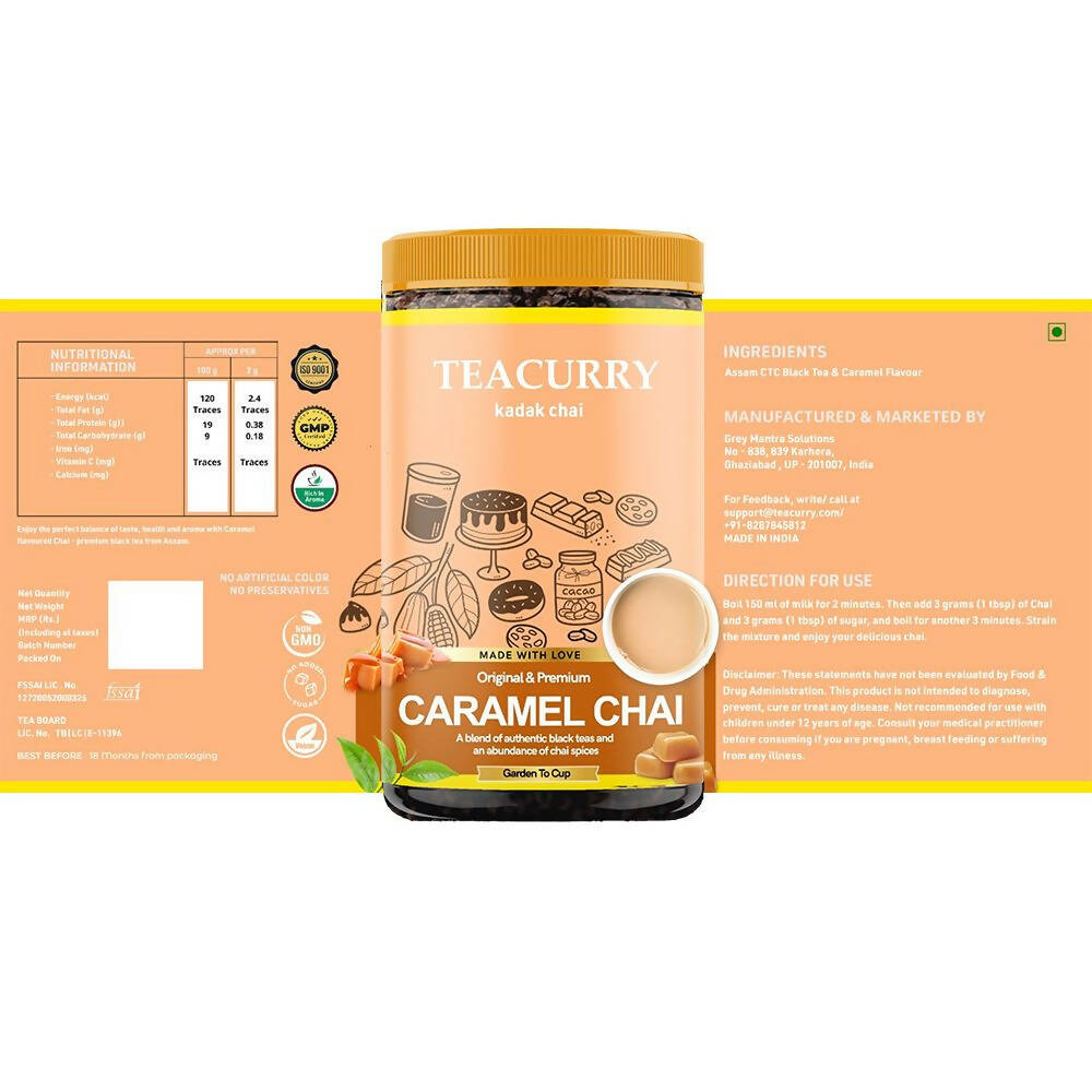 Teacurry Caramel Tea Powder - Swadesiicart