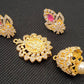 AD Rubies Designer 4 in 1 Temple Earrings | Swadesiicart