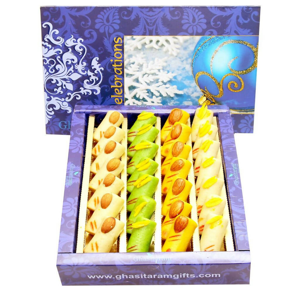 Ghasitaram Sugarfree Assorted Rolls Sweet Box | Swadesiicart