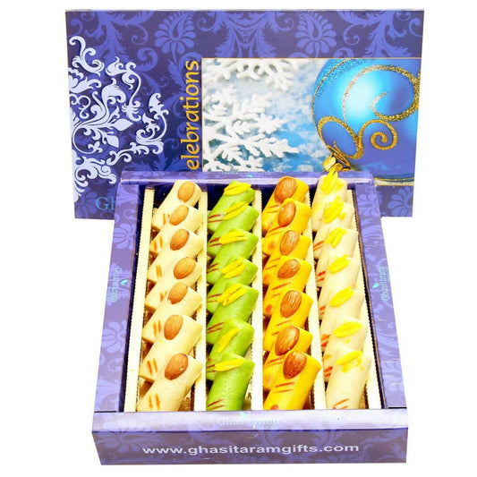 Ghasitaram Sugarfree Assorted Rolls Sweet Box | Swadesiicart