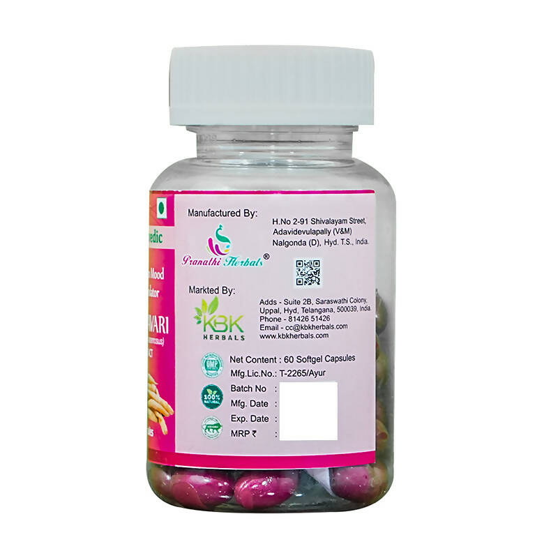 KBK Herbals Shatavari Extract Capsules - Swadesiicart