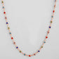 VOJ Gold-Polished Chain For Women With Multi Colour Hearts | Swadesiicart