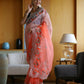 Vamsee Sanyogita Sanyogita - Orange Organza Saree - Swadesiicart