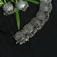 Mominos Fashion Johar Kamal Silver-Plated Brass Finish Lotus Design Choker For Women | Swadesiicart