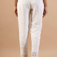 Juniper Women's White Rayon Solid Straight Pant | Swadesiicart