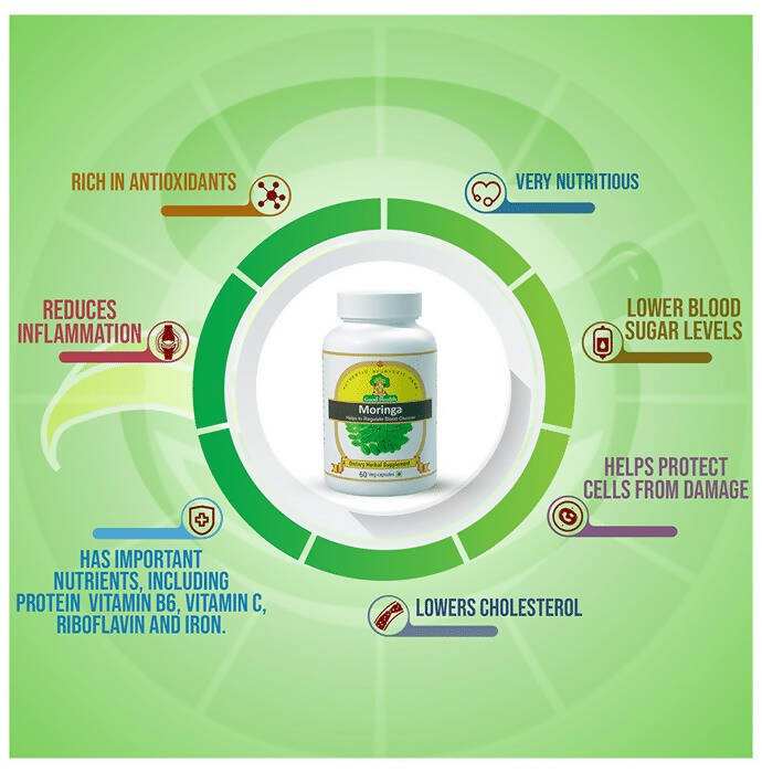 Sushrut Ayurved Good Health Moringa Veg Capsules - Swadesiicart