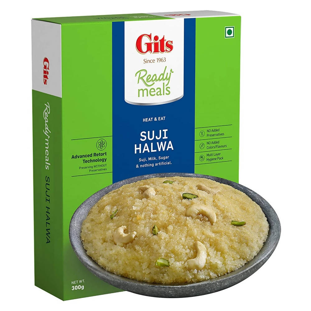 Gits Ready Meals Heat & Eat Suji Halwa - Swadesiicart