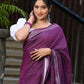 Beatitude Magenta Cotton Handloom Saree