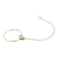 Gold-Polished White Kundan Studded Nose Pin With Beaded Extension - Ruby Raang | Swadesiicart