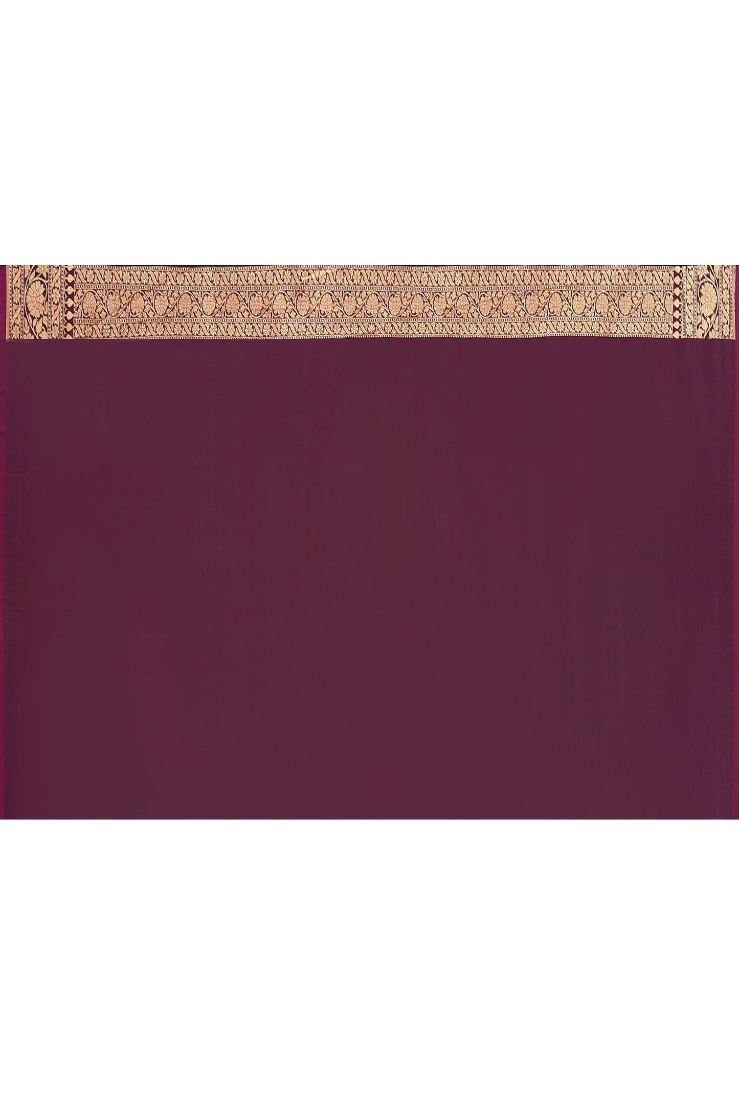 Joban Fashion Wine Banarasi Soft Pure Handloom Banarasi Silk Saree | Swadesiicart