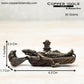Copper Idols India - By Bhimonee Decor Handmade Ranganatha Swamy Idol - Swadesiicart