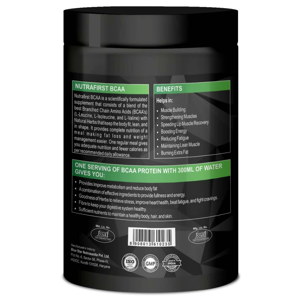 Nutrafirst Natural Bcaa Supplement For Men - Swadesiicart