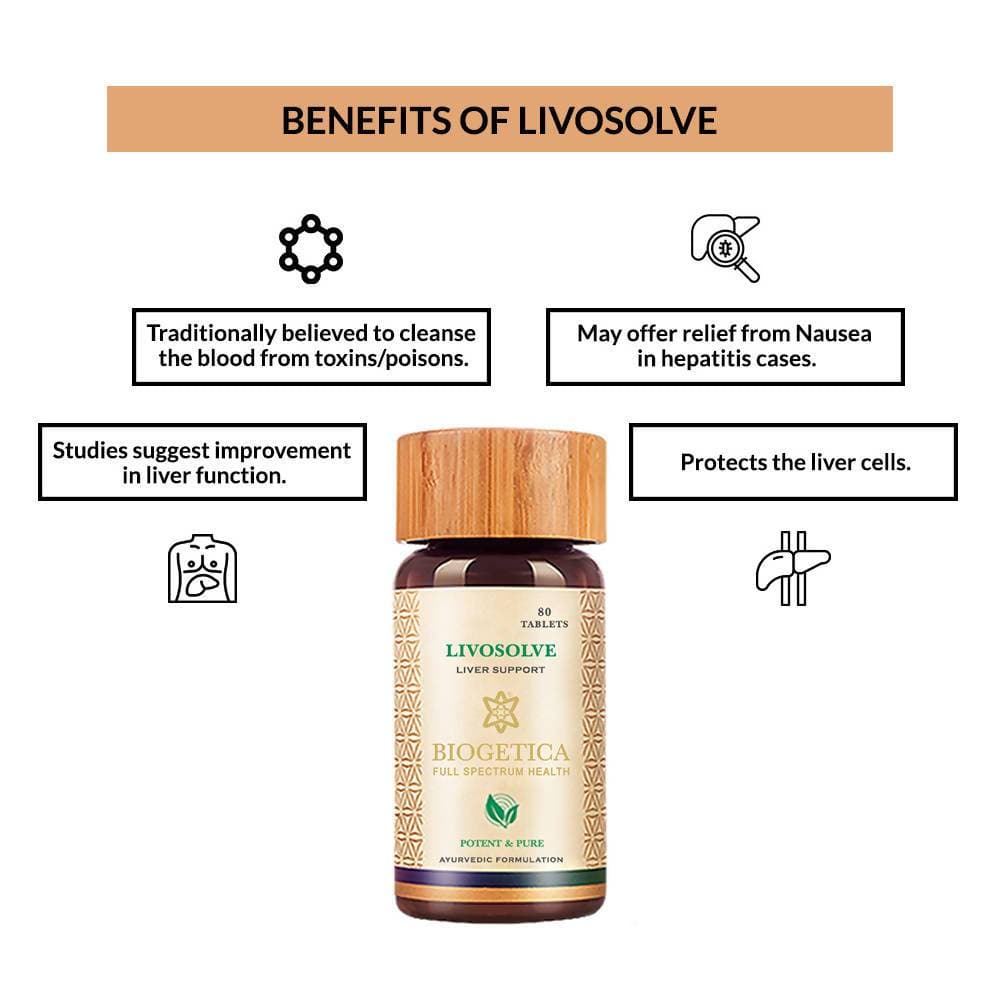 Biogetica Livosolve (Stabilizes Digestive- Liver Enzymes) - Swadesiicart
