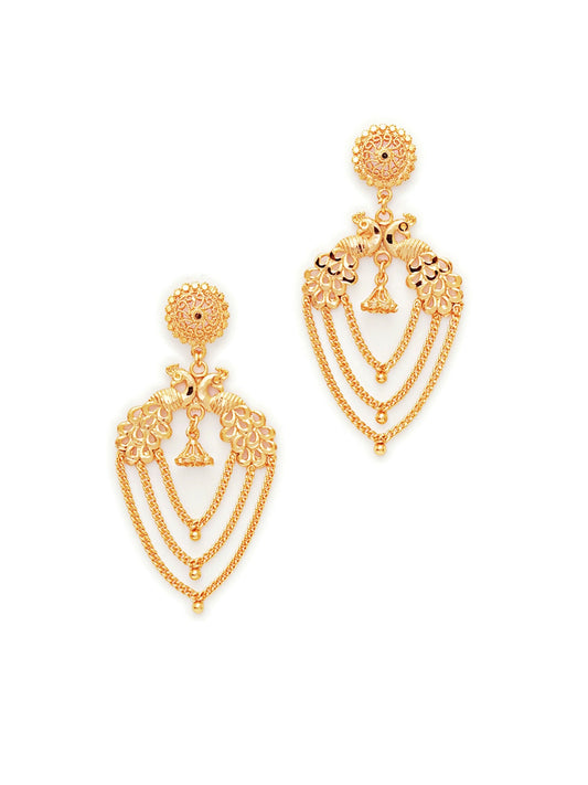 Golden Earrings (Gold) - Ruby Raang - Ruby Raang Studio