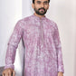 Anaita Purple Digital Printed Work Cotton Straight Kurta