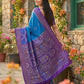 Shree Shyam Fashion Blue Pochampally Silk Saree
