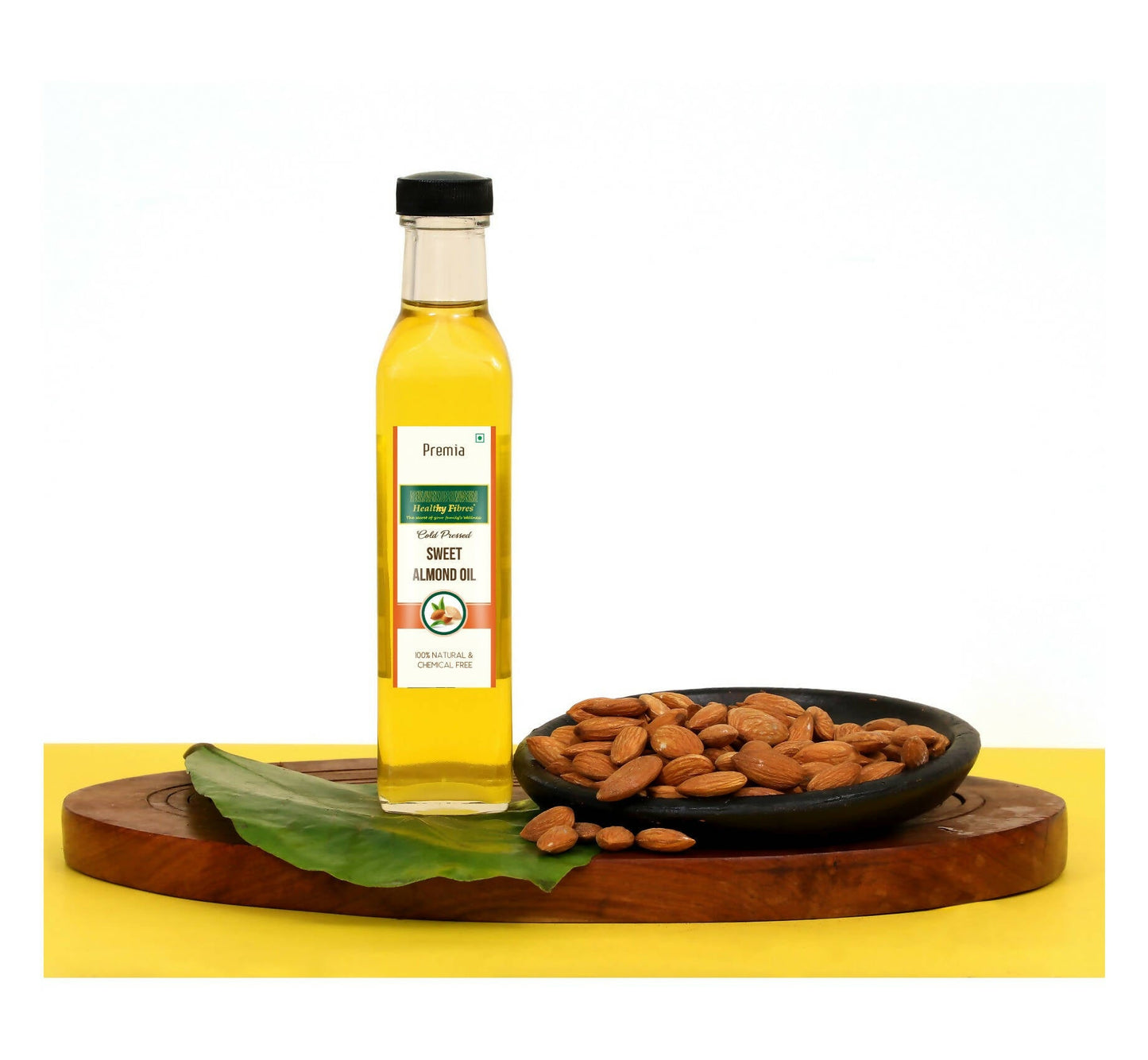 Healthy Fibres Cold Pressed Sweet Almond Oil - Swadesiicart