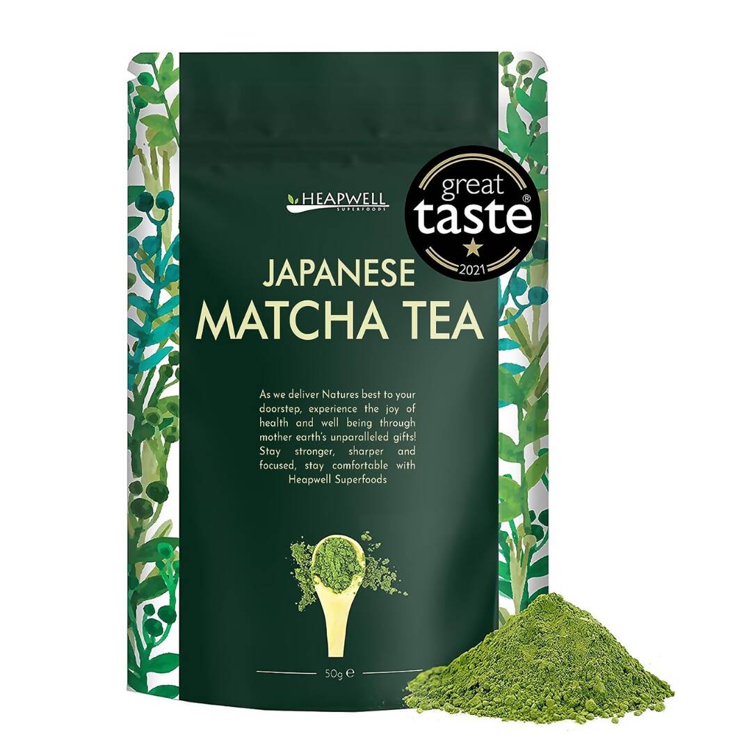 Heapwell Superfoods Japanese Matcha Green Tea Powder | Swadesiicart