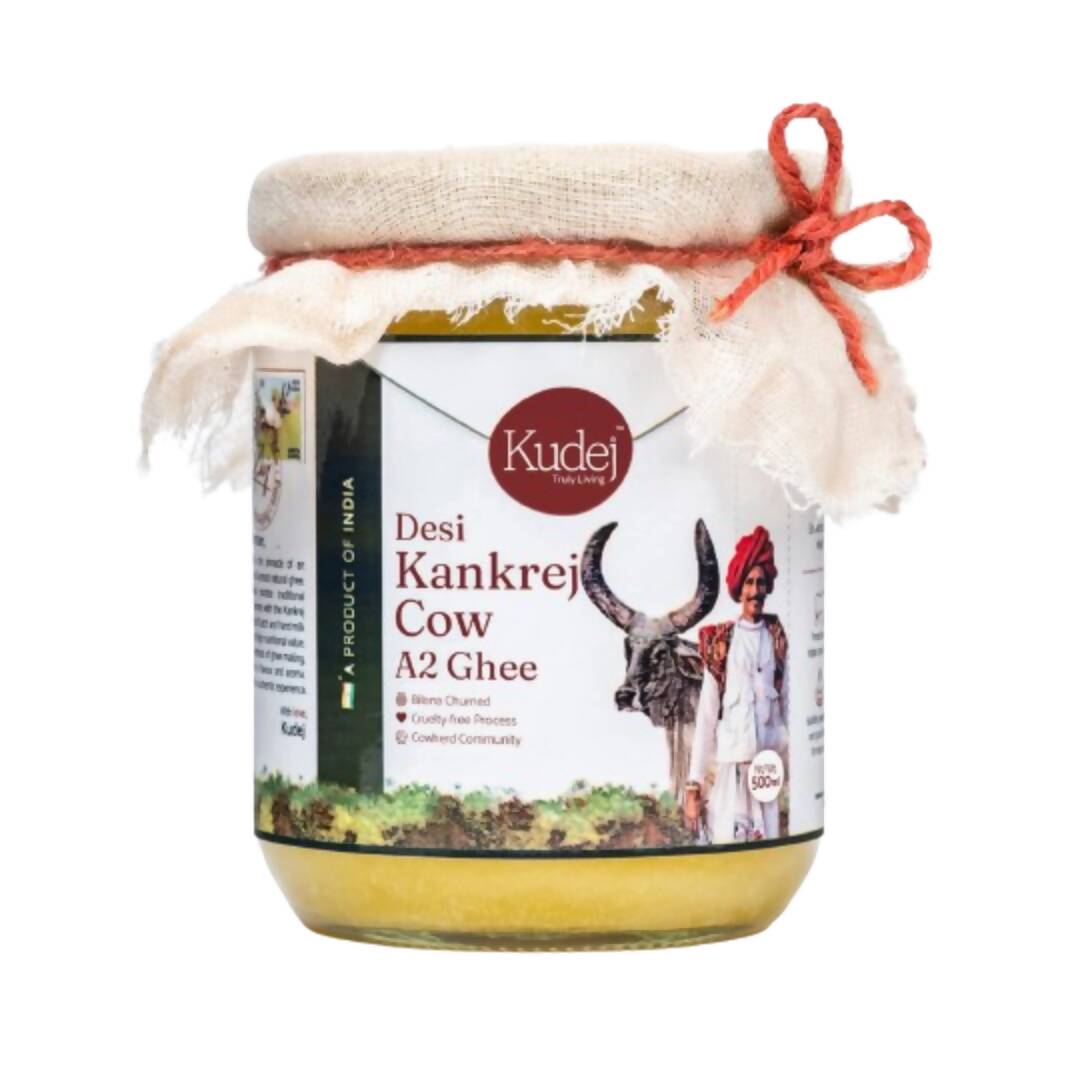 Kudej Desi Kankrej Cow A2 Ghee | Premium and Organic Desi Ghee | Cultured Pure Ghee | Swadesiicart