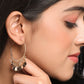 NVR Women Gold-Polished Hoop Earrings | Swadesiicart