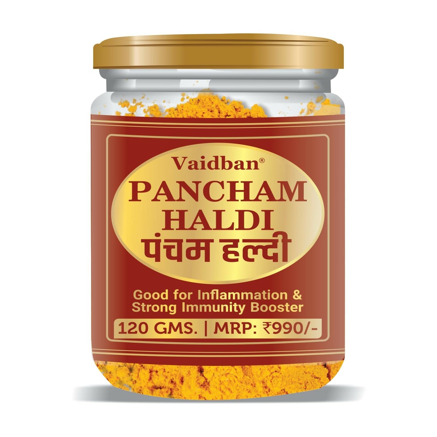 Vaidban Pancham Haldi (Organic Haldi Powder) - Swadesiicart