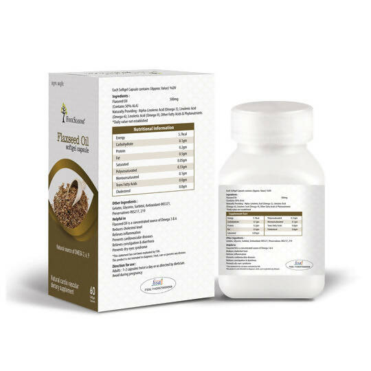 Four Seasons Flaxseed Oil Capsules - Swadesiicart