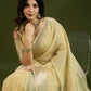 Vishnu Weaves Women's Yellow Soft Silk Zari Woven Saree with Blouse - Swadesiicart