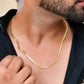 VOJ Men's Gold-Polished Thick Snake Chain | Swadesiicart