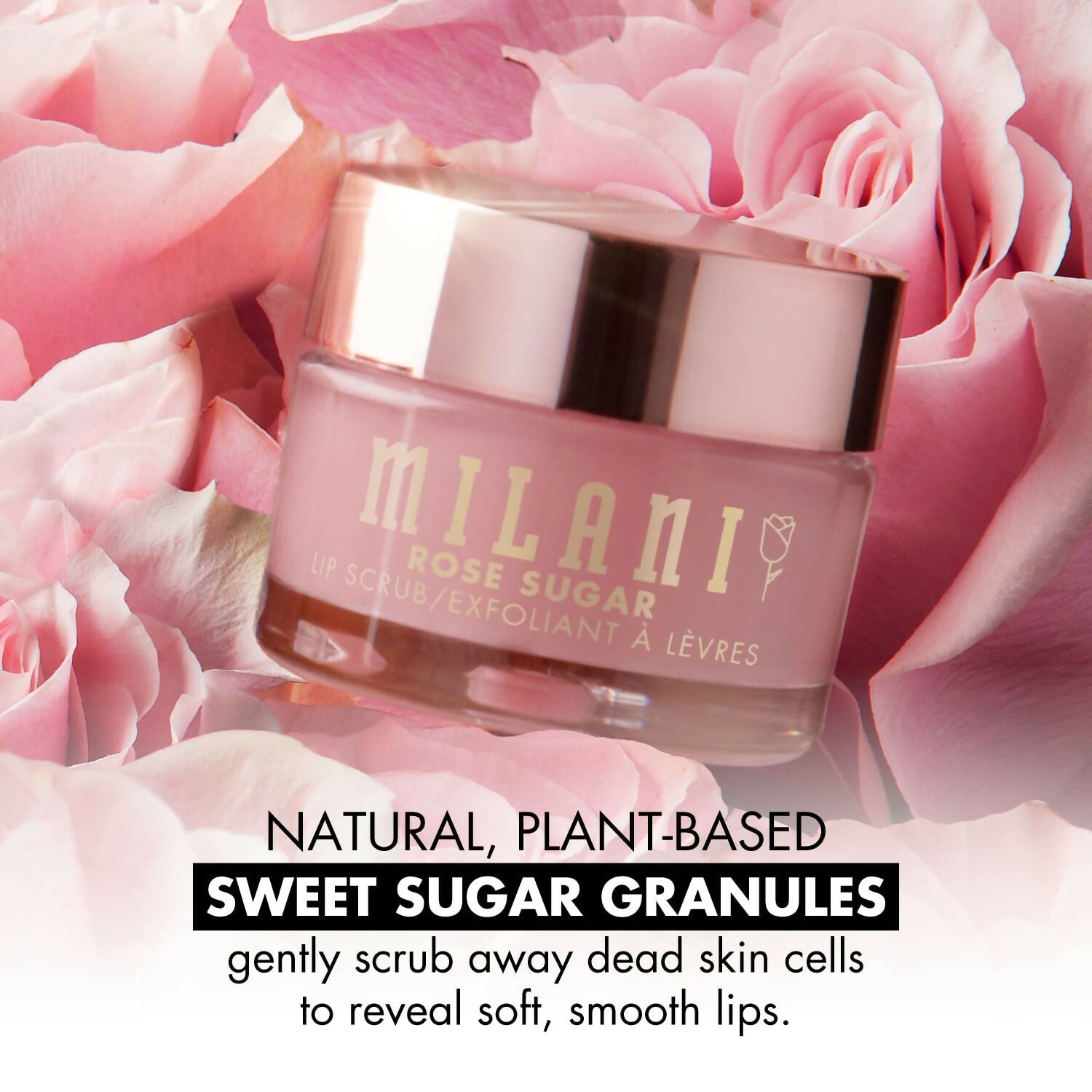 Milani Rose Sugar Lip Scrub | Swadesiicart