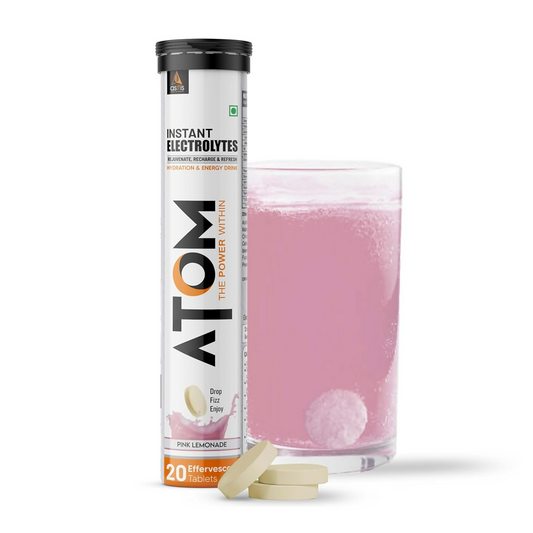 As-It-Is Atom Electrolyte Effervescent Tablet Pink Lemonade | Swadesiicart