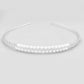 VOJ Silver Plated Pearl Studded Double Layer Hairband | Swadesiicart