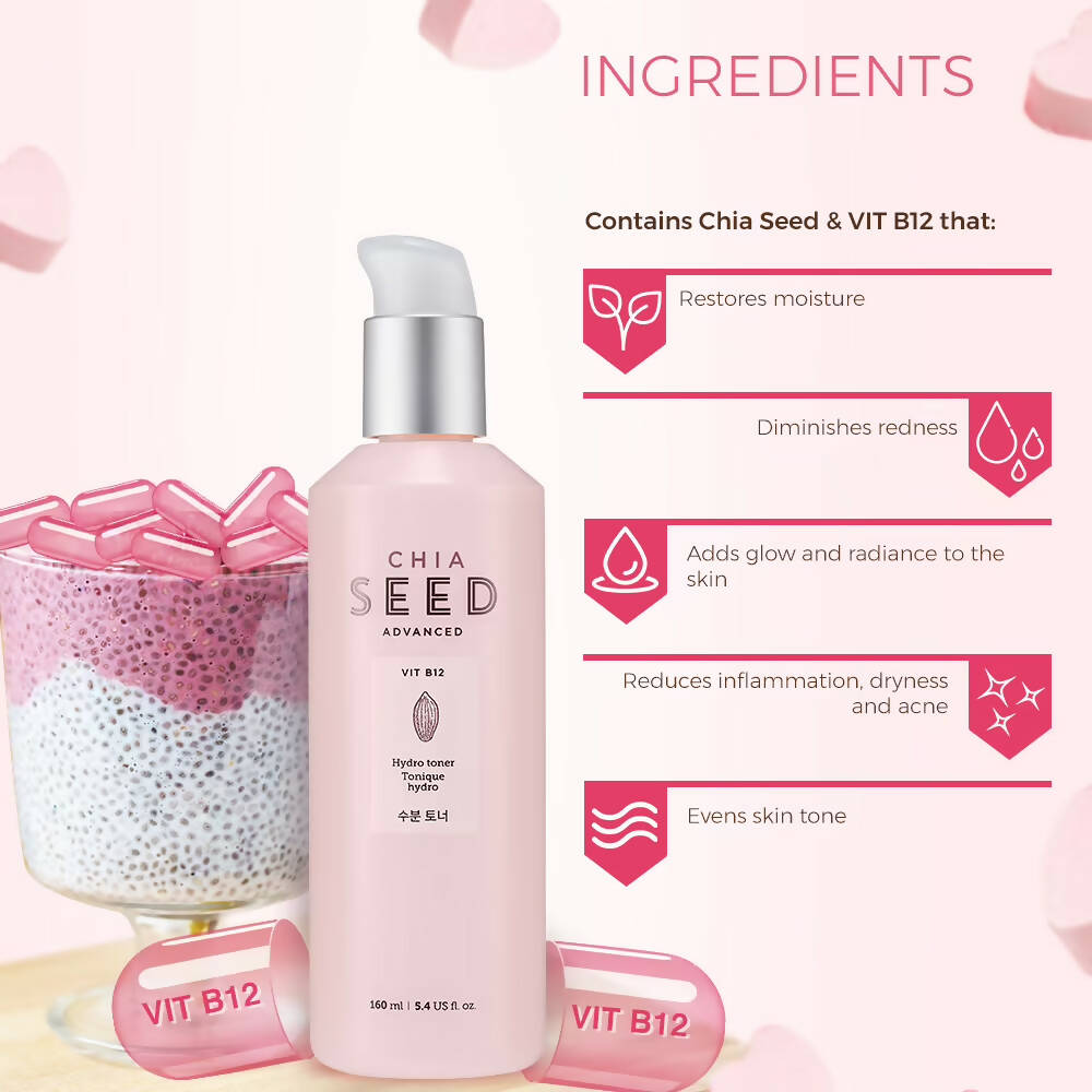The Face Shop Chia Seed Hydro Toner - Korean Skincare | Swadesiicart