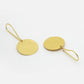 NVR Women Gold-Polished Fish Hook Circle Drop Earrings - Swadesiicart