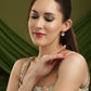 Elephant Studs with Kundan Drops - Ruby Raang | Swadesiicart