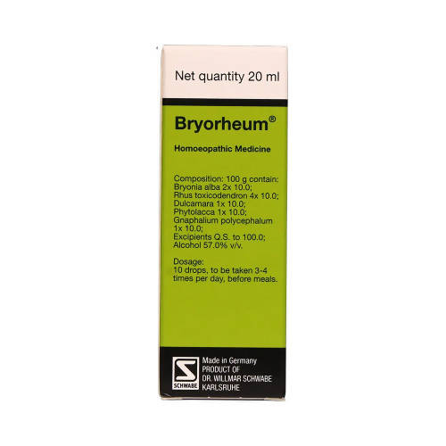 Dr. Willmar Schwabe Germany Bryorheum Drops | Swadesiicart