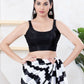 Joban Fashion Black Jacquard Sleeveless Back Open Blouse - Swadesiicart