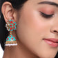 NVR Women Green Dome Shaped Jhumka Earrings | Swadesiicart