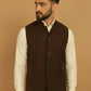 Even Apparels Pure Wool Nehru Jacket - Brown | Swadesiicart