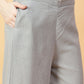 Joban Fashion Grey Cotton Khatha & Hand Work Co-ord Set - Swadesiicart