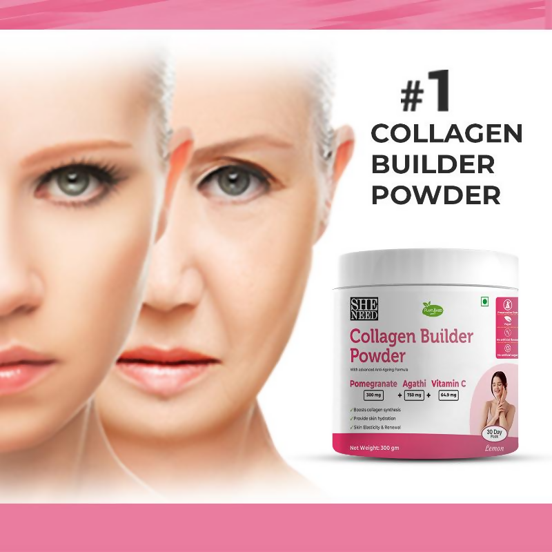 SheNeed Plant Based Collagen Builder Powder | Swadesiicart
