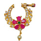 Multicolor AD Floral Nose Ring | Swadesiicart