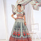 Wedding Designer White Chinon Lehengha Choli - Anbazaar | Swadesiicart