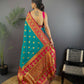 Joban Fashion Red Butti Banarasi Silk Sarees | Swadesiicart