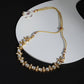 Gold-Toned White Brass Gold-Polished Necklace - Ruby Raang | Swadesiicart